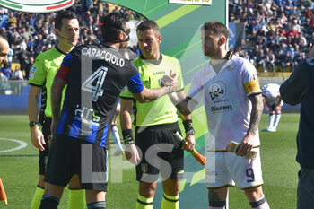 2023-03-04 - Antonio Caracciolo (Pisa) and Matteo Luigi  Brunori (Palermo) - AC PISA VS PALERMO FC - ITALIAN SERIE B - SOCCER