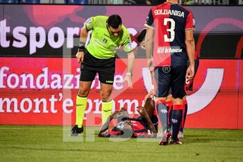 2023-03-10 - Zito Andre Sebastiao Luvumbo of Cagliari Calcio, Injury, Infortunio - CAGLIARI CALCIO VS ASCOLI CALCIO - ITALIAN SERIE B - SOCCER