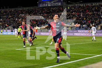 2023-03-10 - Gianluca Lapadula of Cagliari Calcio, Esultanza, Joy After scoring goal, - CAGLIARI CALCIO VS ASCOLI CALCIO - ITALIAN SERIE B - SOCCER