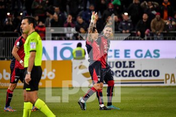 2023-03-10 - Gianluca Lapadula of Cagliari Calcio, Esultanza, Joy After scoring goal, - CAGLIARI CALCIO VS ASCOLI CALCIO - ITALIAN SERIE B - SOCCER