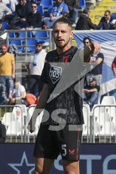 18/03/2023 - Radu Dragusin of Genoa CFC during Brescia FC vs Genoa CFC, 30° Serie BKT 2022-23 game at Mario Rigamonti stadium in Brescia, Italy, on March 18, 2023. - BRESCIA CALCIO VS GENOA CFC - SERIE B - CALCIO