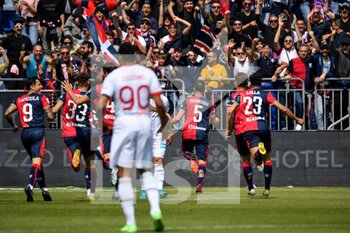 2023-04-01 - Marco Mancosu of Cagliari Calcio, Esultanza, Joy After scoring goal, - CAGLIARI CALCIO VS FC SUDTIROL - ITALIAN SERIE B - SOCCER