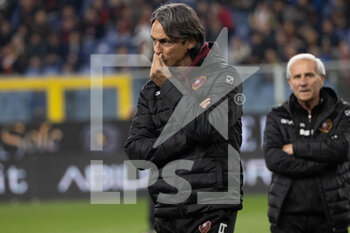 2023-03-31 - Filippo Inzaghi coach Reggina  - GENOA CFC VS REGGINA 1914 - ITALIAN SERIE B - SOCCER