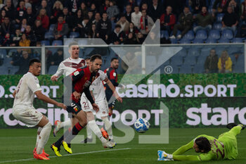 2023-03-31 - Milan Badely Genoa shot  - GENOA CFC VS REGGINA 1914 - ITALIAN SERIE B - SOCCER