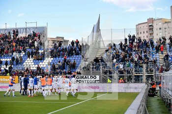 2023-04-15 - Team Frosinone Calcio, Tifosi, Fans of Frosinone Calcio - CAGLIARI CALCIO VS FROSINONE CALCIO - ITALIAN SERIE B - SOCCER
