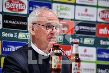 2023-04-15 - Claudio Ranieri Mister of Cagliari Calcio, Conferenza Stampa, Press Conference - CAGLIARI CALCIO VS FROSINONE CALCIO - ITALIAN SERIE B - SOCCER