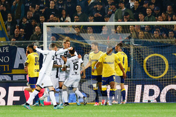 2023-04-14 - Parma celebrates after scoring the gol of 1-1 - MODENA FC VS PARMA CALCIO - ITALIAN SERIE B - SOCCER