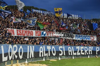 2023-05-19 - Fans of Pisa shows a banner in honour of Gaetano Masucci - AC PISA VS SPAL - ITALIAN SERIE B - SOCCER