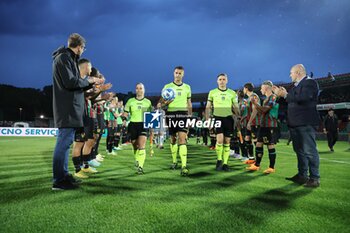 2023-05-19 - entry into the field with the applause of Ternana for the new promoted Frosinone
on the right the president Stefano Bandecchi
on the left Paolo Taglaivento - TERNANA CALCIO VS FROSINONE CALCIO - ITALIAN SERIE B - SOCCER