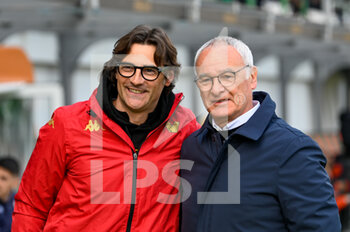 2023-02-25 - Paolo Vanoli Head Coach of Venezia and Cagliari's Head Coach Claudio Ranieri - VENEZIA FC VS CAGLIARI CALCIO - ITALIAN SERIE B - SOCCER