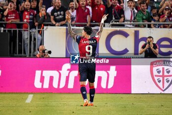 2023-05-27 - Gianluca Lapadula of Cagliari Calcio, Esultanza, Joy After scoring goal, - PLAY OFF - CAGLIARI CALCIO VS VENEZIA FC - ITALIAN SERIE B - SOCCER