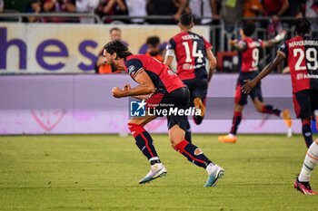 2023-05-27 - Alberto Dossena of Cagliari Calcio, Esultanza, Joy After scoring goal, - PLAY OFF - CAGLIARI CALCIO VS VENEZIA FC - ITALIAN SERIE B - SOCCER