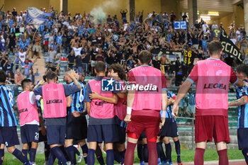 2023-09-03 - Team of Calcio Lecco 1912 celebrates a goal during the Serie B match between Lecco and Catanzaro at Stadio Euganeo on September 3, 2023 in Padova, Italy.
(Photo by Matteo Bonacina/LiveMedia) - LECCO 1912 VS US CATANZARO - ITALIAN SERIE B - SOCCER