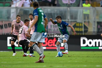 2023-09-02 - Feralpisalo’s Mattia Compagnon in action against during the Italian Serie BKT soccer match SSC Palermo F.C. vs. Feralpisalo at the Renzo Barbera Stadium, Palermo, Italy, 2nd of September 2023 - PALERMO FC VS FERALPISALò - ITALIAN SERIE B - SOCCER