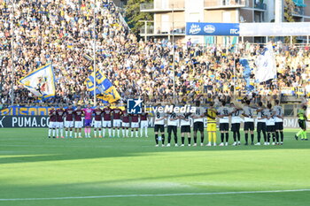 2023-09-02 - one minute of silence before the match for the victims of the railway accident in turin - PARMA CALCIO VS AC REGGIANA - ITALIAN SERIE B - SOCCER