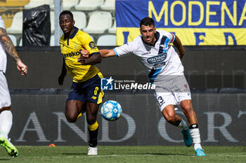2023-09-23 - Matteo Battistini (Lecco)and Razak Guiebre (Modena) - MODENA FC VS LECCO 1912 - ITALIAN SERIE B - SOCCER