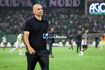 2023-09-22 - Eugenio Corini head coach of Palermo F.C. shows his disappointment at the end of the Italian Serie BKT soccer match Palermo F.C. vs. Cosenza Calcio at the Renzo Barbera Stadium, Palermo, Italy, 22th of September 2023 - PALERMO FC VS COSENZA CALCIO - ITALIAN SERIE B - SOCCER