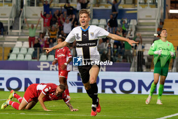 2023-09-27 - Adrian Benedyczak (Parma Calcio) celebrates after scoring a goal - PARMA CALCIO VS SSC BARI - ITALIAN SERIE B - SOCCER