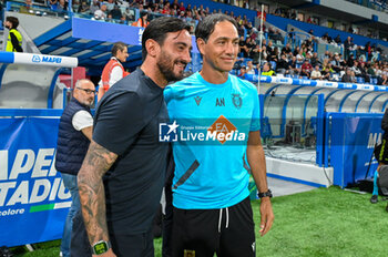2023-09-26 - Head Coach Alberto Aquilani (Pisa) and Head Coach Alessandro Nesta (Reggiana) - AC REGGIANA VS AC PISA - ITALIAN SERIE B - SOCCER