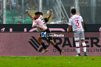 2023-10-01 - Happiness of Palermo F.C.’s Giuseppe Aurelio after scores a goal during the Italian Serie BKT soccer match Palermo F.C. vs. F.C. Sudtirol at the Renzo Barbera Stadium, Palermo, Italy, 1st of October 2023 - PALERMO FC VS FC SüDTIROL - ITALIAN SERIE B - SOCCER