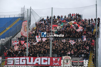 2023-10-29 - Supporters of Bari SSC during the Italian Serie B soccer championship match between Brescia Calcio and SSC Bari at Mario Rigamonti Stadium on October 29, 2023, Brixia, Italy. - BRESCIA CALCIO VS SSC BARI - ITALIAN SERIE B - SOCCER