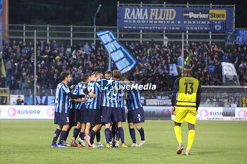 2023-11-12 - Team of Lecco celebrates after scoring a goal and Ange-Yoan Bonny (Parma) during the Serie BKT match between Lecco and Parma at Stadio Mario Rigamonti-Mario Ceppi on November 12, 2023 in Lecco, Italy.
(Photo by Matteo Bonacina/LiveMedia) - LECCO 1912 VS PARMA CALCIO - ITALIAN SERIE B - SOCCER
