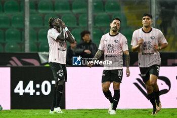 2023-11-12 - Mamadou Coulibaly (Palermo F.C.) shows his disappointment after missing goal during the Italian Serie BKT match between Palermo F.C. vs Cittadella on 2th November 2023 at the Renzo Barbera stadium in Palermo, Italy - PALERMO FC VS AS CITTADELLA - ITALIAN SERIE B - SOCCER