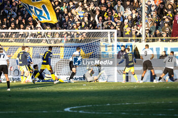 2023-11-25 - Anthony Partipilo (Parma) scores the gol of 1-1 - PARMA CALCIO VS MODENA FC - ITALIAN SERIE B - SOCCER
