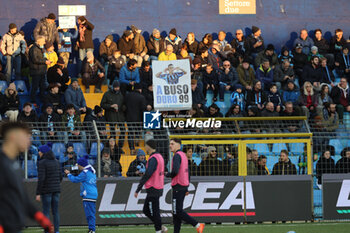 2023-12-03 - Fans of Lecco with a banner for Nicolo Buso (Lecco) during the Serie BKT match between Lecco and Bari at Stadio Mario Rigamonti-Mario Ceppi on December 3, 2023 in Lecco, Italy.
(Photo by Matteo Bonacina/LiveMedia) - LECCO 1912 VS SSC BARI - ITALIAN SERIE B - SOCCER