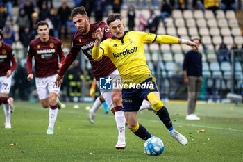 2023-12-02 - Edoardo Duca (Modena) and Mario Sampirisi (Reggiana) - MODENA FC VS AC REGGIANA - ITALIAN SERIE B - SOCCER