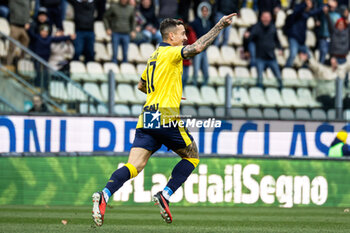 2023-12-02 - Jacopo Manconi (Modena) celebrates after scoring the gol of 1-0 - MODENA FC VS AC REGGIANA - ITALIAN SERIE B - SOCCER