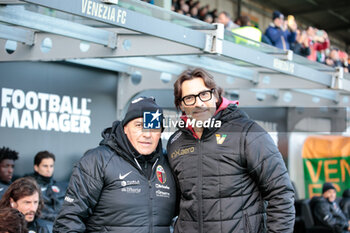 2023-12-02 - Paolo Vanoli (Venezia) and Fabrizio Castori (Ascoli coach) - VENEZIA FC VS ASCOLI CALCIO - ITALIAN SERIE B - SOCCER