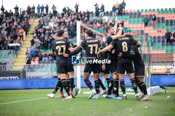 2023-12-02 - Giorgio Altare (Venezia) Celebrates after scoring a segna un goal with his teammate - VENEZIA FC VS ASCOLI CALCIO - ITALIAN SERIE B - SOCCER