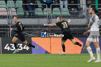 2023-12-02 - Christian Gytkjaer (Venezia) Celebrates after scoring a goal - VENEZIA FC VS ASCOLI CALCIO - ITALIAN SERIE B - SOCCER