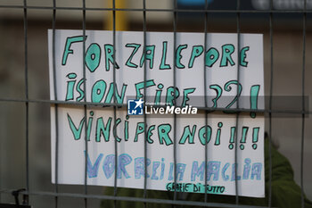 2023-12-17 - Fans of Lecco with a banner for Franco Lepore (Lecco) during the Serie BKT match between Lecco and Ternana at Stadio Mario Rigamonti-Mario Ceppi on December 17, 2023 in Lecco, Italy.
(Photo by Matteo Bonacina/LiveMedia) - LECCO 1912 VS TERNANA CALCIO - ITALIAN SERIE B - SOCCER
