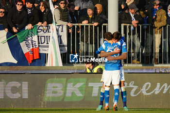 2023-12-16 - Gennaro Borrelli (Brescia Calcio) celebrates his goal with Nicolas Galazzi (Brescia Calcio) - BRESCIA CALCIO VS COMO 1907 - ITALIAN SERIE B - SOCCER