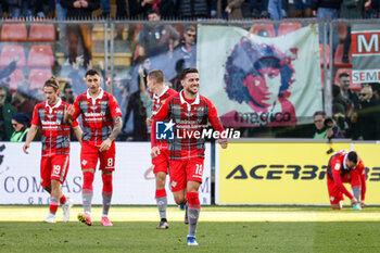 2023-12-23 - Paolo Ghiglione (Cremonese) celebrates after scoring the gol of 0-3 - US CREMONESE VS MODENA FC - ITALIAN SERIE B - SOCCER