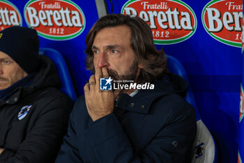 2023-12-26 - Serie B, 19° day, Genova, Ferraris, Sampdoria - Bari, in the photo: coach Andrea Pirlo - UC SAMPDORIA VS SSC BARI - ITALIAN SERIE B - SOCCER