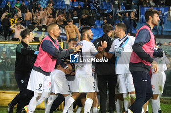 2023-10-24 - Team of Lecco celebrates after scoring a goal during the Serie B match between Pisa and Lecco at Stadio Arena Garibaldi - Romeo Anconetani on October 24, 2023 in PIsa, Italy.
(Photo by Matteo Bonacina/LiveMedia) - PISA SC VS LECCO 1912 - ITALIAN SERIE B - SOCCER