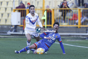 2023-12-23 - Massimo Bertagnoli(Brescia) with a foul on Giuseppe Ambrosino(Catanzaro) - US CATANZARO VS BRESCIA CALCIO - ITALIAN SERIE B - SOCCER