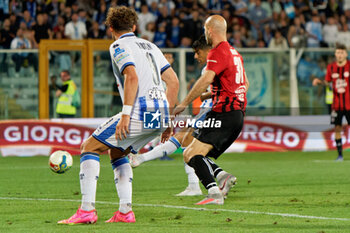 2023-06-08 - Jacopo Desogus (Pescara Calcio) scores a goal of 2-1 - PESCARA VS FOGGIA - ITALIAN SERIE C - SOCCER