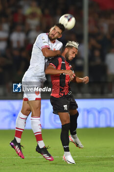 2023-09-01 - Head tackle by Vulikic (Perugia) and Guadagni (Lucchese) - LUCCHESE 1905 VS AC PERUGIA - ITALIAN SERIE C - SOCCER