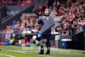 2023-01-18 - Ernesto Valverde head coach of Athletic Club during the Spanish Cup, Copa del Rey, Round of 16 football match between Athletic Club and RCD Espanyol on January 18, 2023 at San Mames stadium in Bilbao, Spain - FOOTBALL - SPANISH CUP - ATHLETIC CLUB V ESPANYOL - SPANISH CUP - SOCCER
