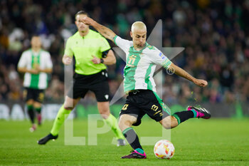 2023-01-18 - Sergio Canales of Real Betis during the Spanish Cup, Copa del Rey, round of 16 football match between Real Betis and CA Osasuna on January 18, 2023 at Benito Villamarin stadium in Sevilla, Spain - FOOTBALL - SPANISH CUP - REAL BETIS V OSASUNA - SPANISH CUP - SOCCER