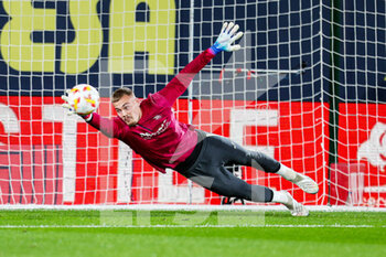 2023-01-19 - Filip Jorgensen of Villarreal warms up during the Spanish cup, Copa del Rey, round of 16 football match between Villarreal CF and Real Madrid on january 19, 2023 at Estadio de la Ceramica in Castellon, Spain - FOOTBALL - SPANISH CUP - VILLARREAL V REAL MADRID - SPANISH CUP - SOCCER