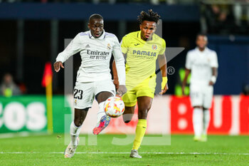 2023-01-19 - Ferland Mendy of Real Madrid during the Spanish cup, Copa del Rey, round of 16 football match between Villarreal CF and Real Madrid on january 19, 2023 at Estadio de la Ceramica in Castellon, Spain - FOOTBALL - SPANISH CUP - VILLARREAL V REAL MADRID - SPANISH CUP - SOCCER