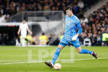2023-01-27 - Thibaut Courtois of Real Madrid during the Spanish cup, Copa del Rey, Quarter Finals football match between Real Madrid and Atletico de Madrid on January 26, 2023 in Madrid, Spain - FOOTBALL - SPANISH CUP - REAL MADRID V ATLETICO MADRID - SPANISH CUP - SOCCER