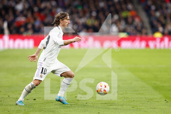 2023-01-27 - Luka Modric of Real Madrid during the Spanish cup, Copa del Rey, Quarter Finals football match between Real Madrid and Atletico de Madrid on January 26, 2023 in Madrid, Spain - FOOTBALL - SPANISH CUP - REAL MADRID V ATLETICO MADRID - SPANISH CUP - SOCCER