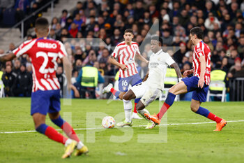 2023-01-27 - Vinicius Junior of Real Madrid during the Spanish cup, Copa del Rey, Quarter Finals football match between Real Madrid and Atletico de Madrid on January 26, 2023 in Madrid, Spain - FOOTBALL - SPANISH CUP - REAL MADRID V ATLETICO MADRID - SPANISH CUP - SOCCER