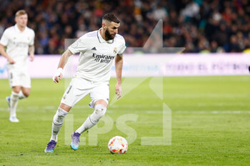 2023-01-27 - Karim Benzema of Real Madrid during the Spanish cup, Copa del Rey, Quarter Finals football match between Real Madrid and Atletico de Madrid on January 26, 2023 in Madrid, Spain - FOOTBALL - SPANISH CUP - REAL MADRID V ATLETICO MADRID - SPANISH CUP - SOCCER